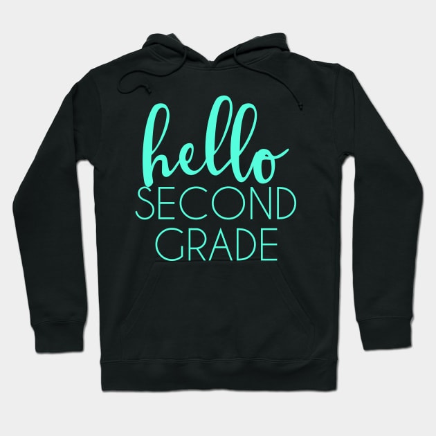 Hello Second Grade Hoodie by vintageinspired